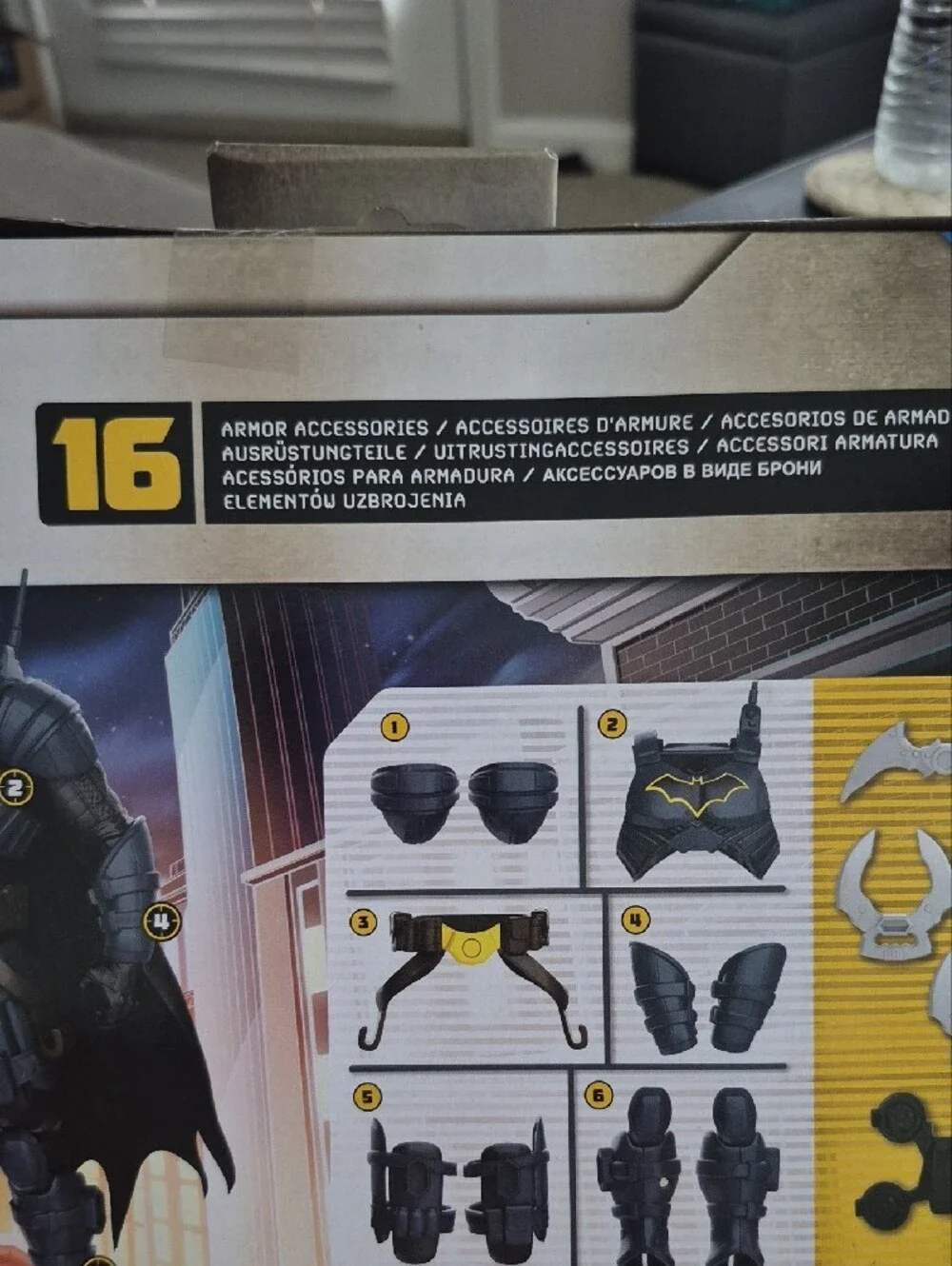 DC Batman Adventures Action Figure with Black and Gold Armor